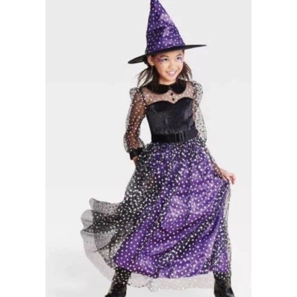 Kids' Light Up Starlight Witch Costume Dress + Star Hat Small Girls Hyde & EEK L